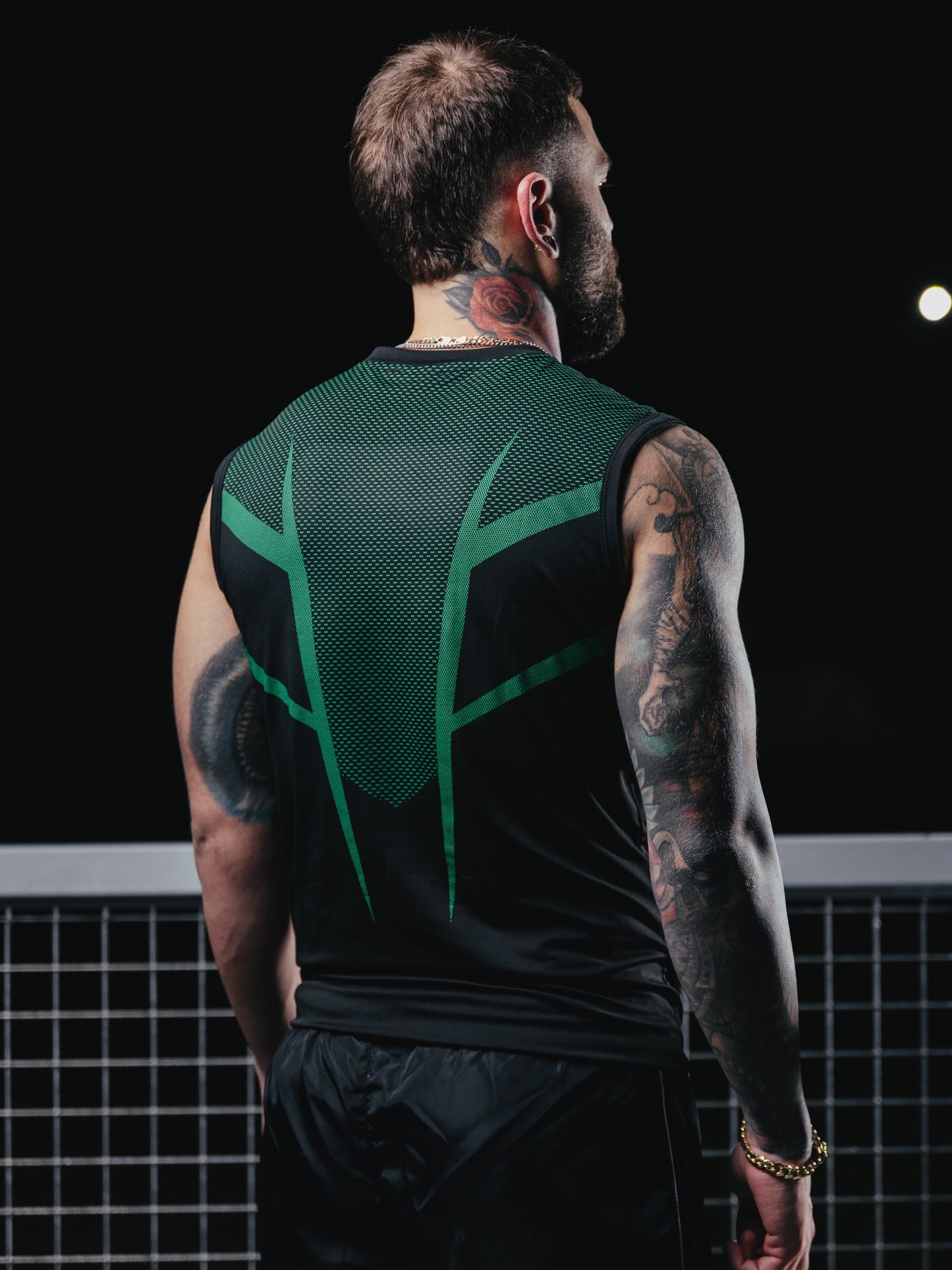 Green Sleveless Compression
