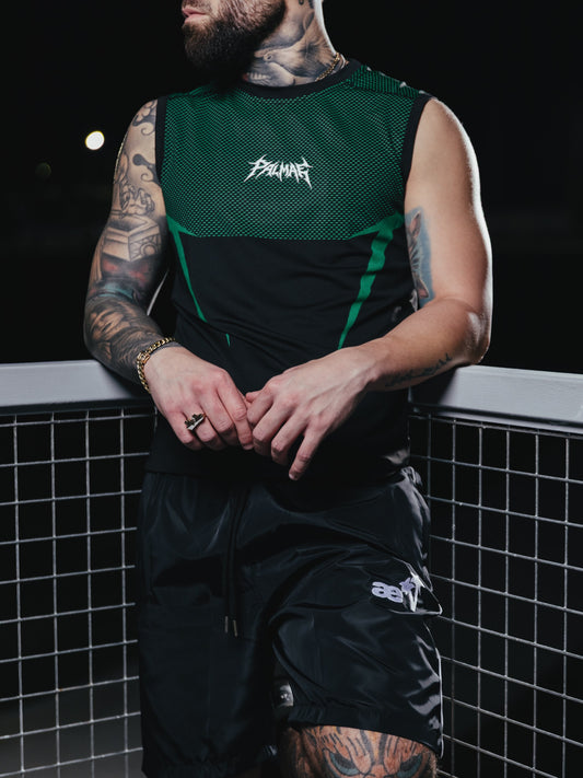 Green Sleveless Compression