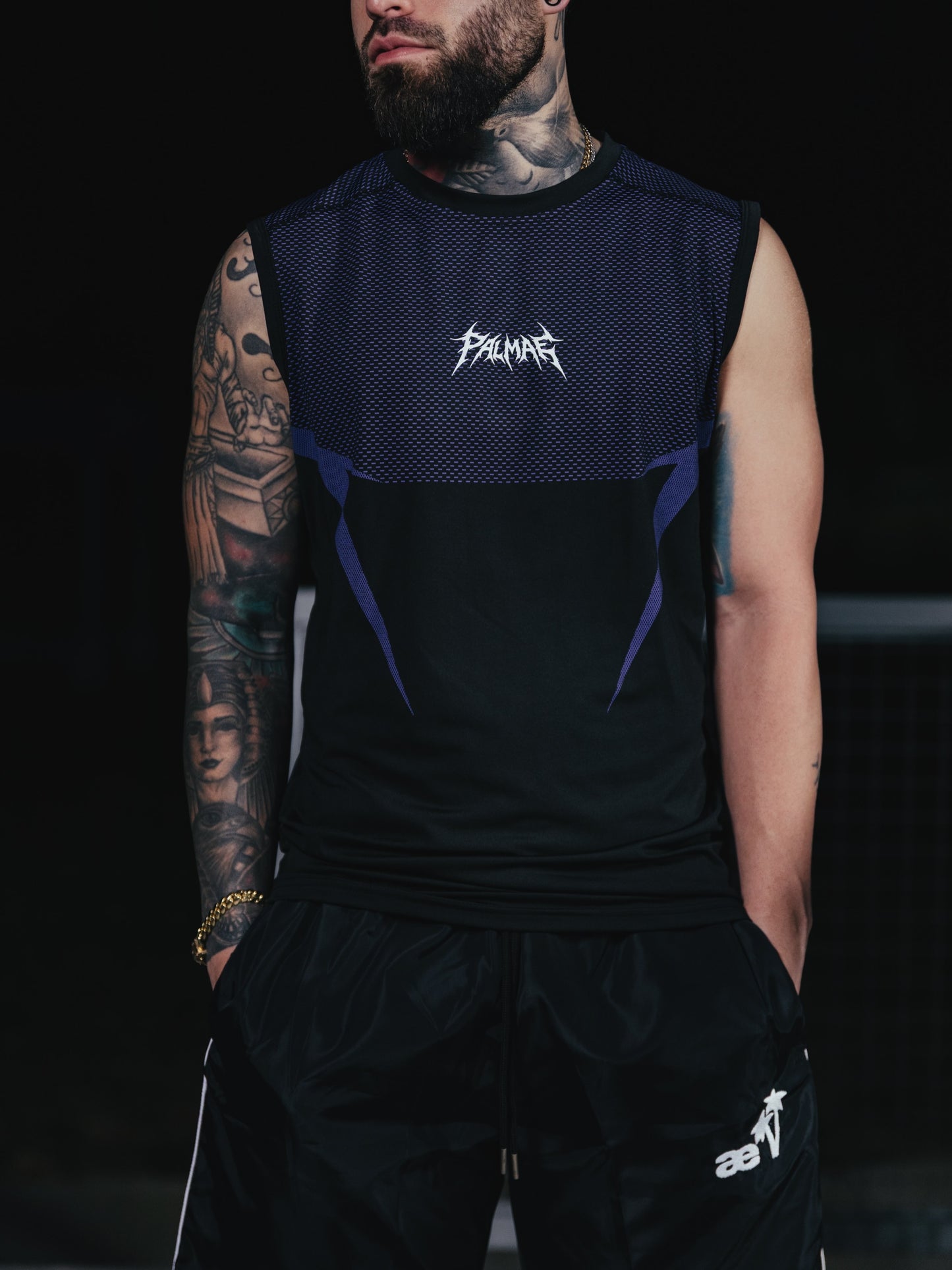 Purple Sleveless Compression
